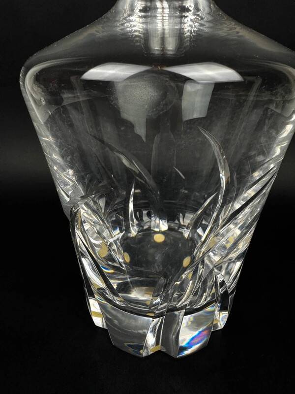 Carafe en cristal de Sèvres taillé avec bouchon 35 cm