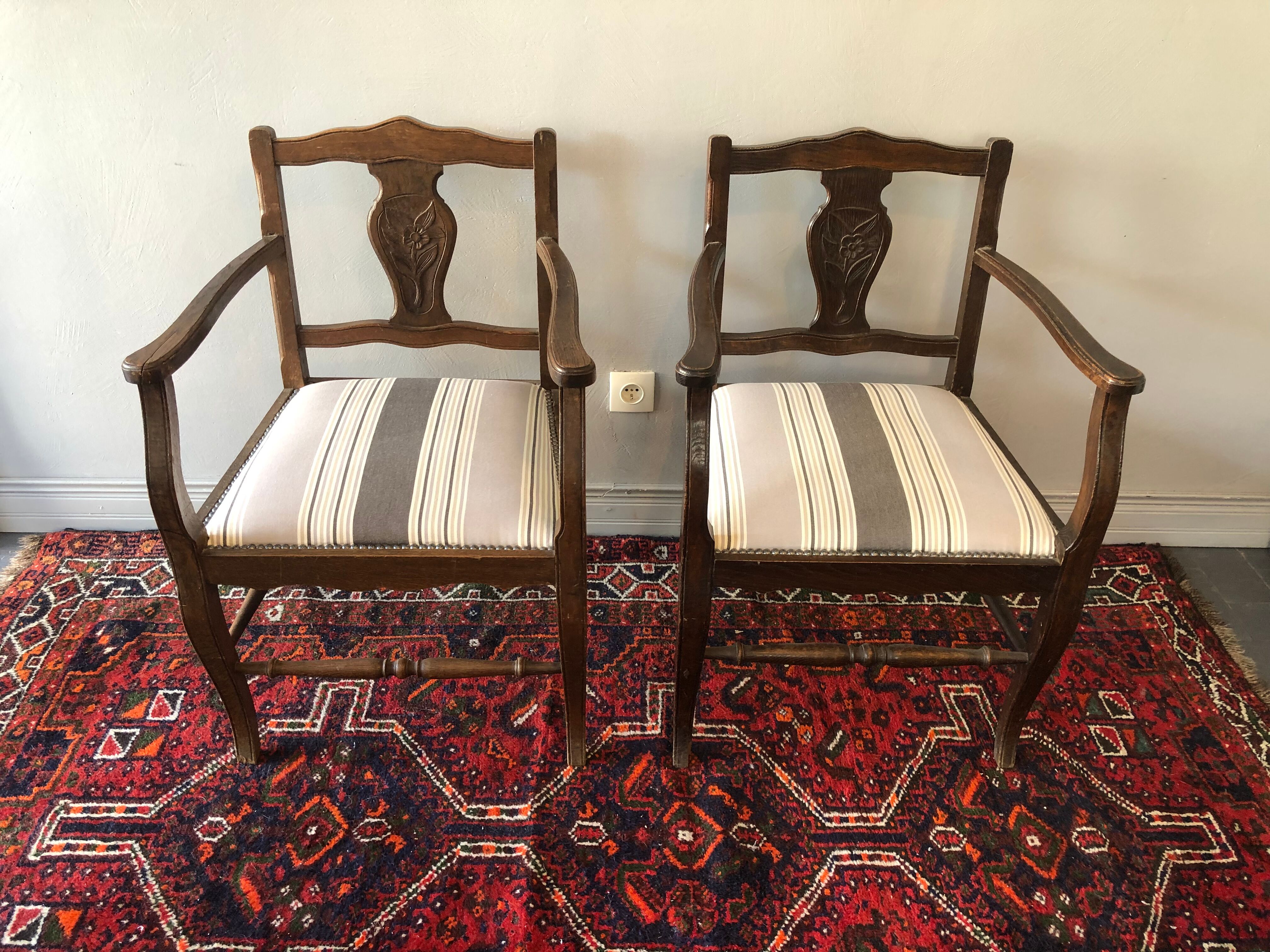 Pair of antique armchairs