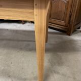 Farmhouse table in matt colorless oak