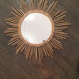Rattan mirror year 1960