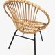 Fauteuil vintage en rotin par Dirk van Sliedregt Rohe Noordwolde 1960 aux Pays-Bas