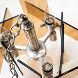 Lampes en verre orange six ampoules