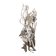 Albert Féraud, sculpture abstraite, 1976, acier inoxydable