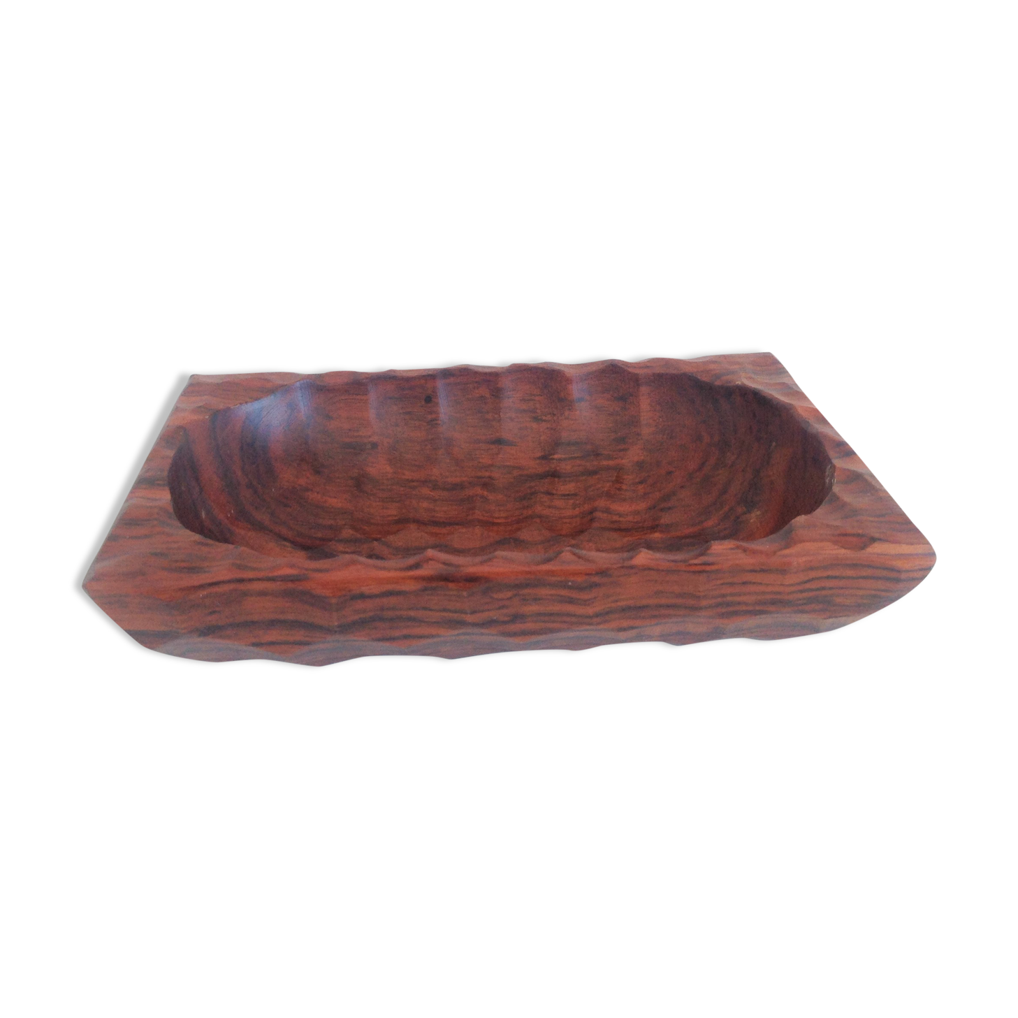 Empty pocket structured wooden Scandinavian style / vintage 60s-70s