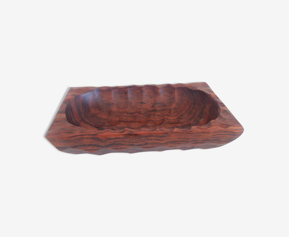 Vide poche en bois structuré style scandinave / vintage années 60-70