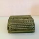 Japy advertising ashtray in olive green / vintage ceramic 50s-60s