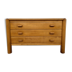 🌟 Very beautiful vintage 70s chest of drawers – Solid elm – Regain style