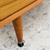 Vintage teak chest of drawers with 4 drawers from the 1960s in G-Plan style.