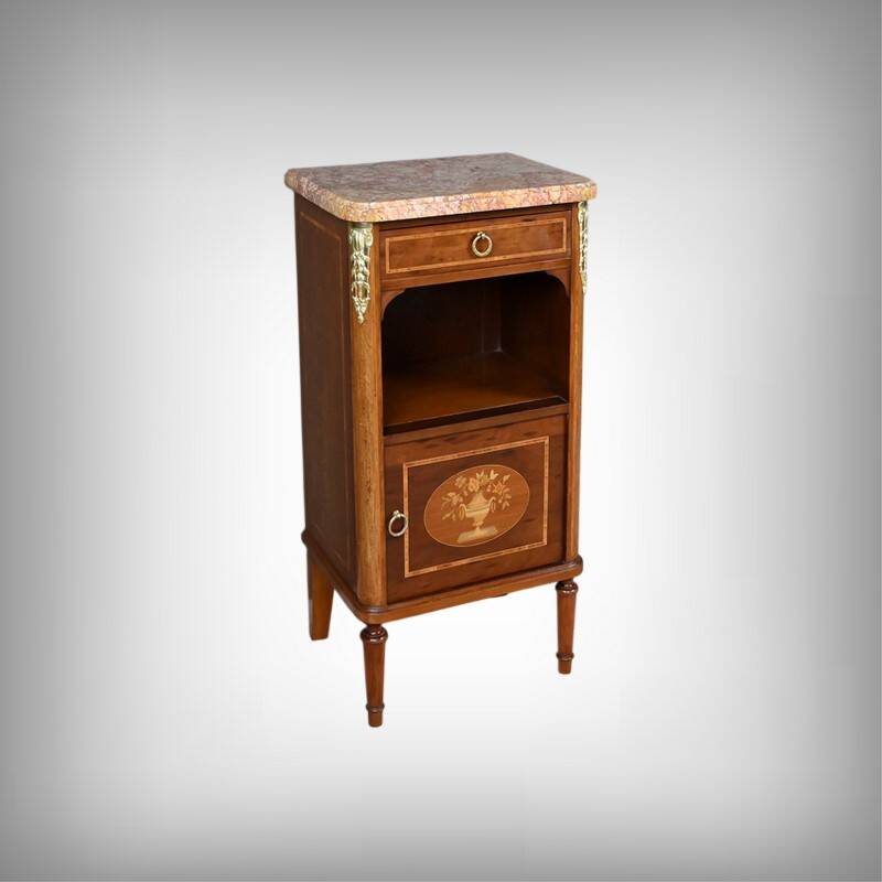 Small living room piece in marquetry, Louis XVI style – early 20th century