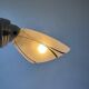 Lot of 3 old 1950 vintage slanted wall lights