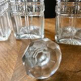 Charles X liquor cellar with fiddle shape and crystal factory 19 eme