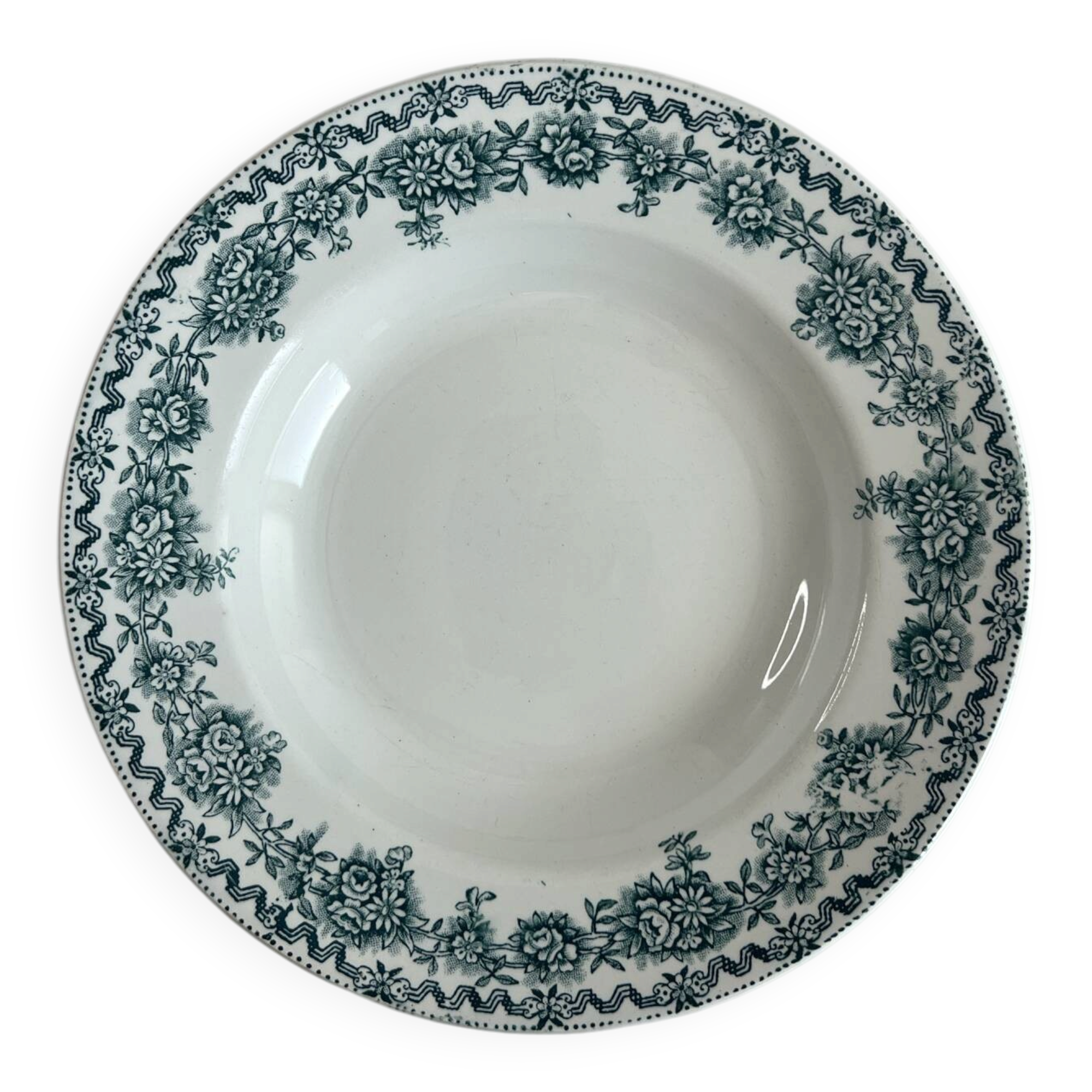 Deep plate Saint Amand collection Argenton 22.4cm