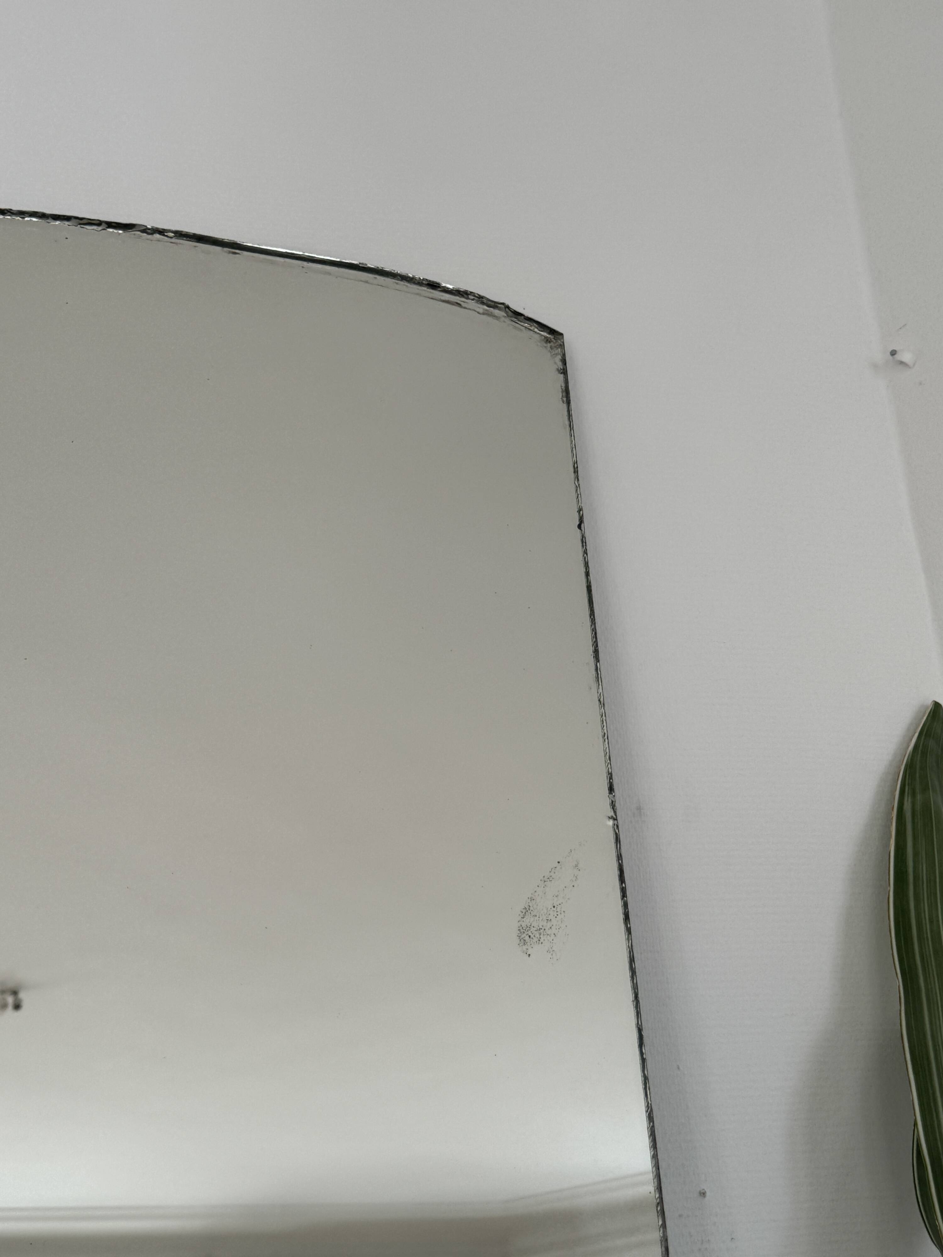 Large vintage Scandinavian mirror