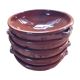5 plates hollow or glazed earthenware dishes
