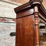 Speckled mahogany bookcase of Napoleon III XIX century