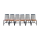 Series of 6 Chairs Nassjo Stolfabrik made of tinted black beech