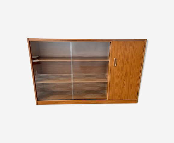 Vitrine vintage avec portes en verre