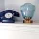 Blue vintage globe