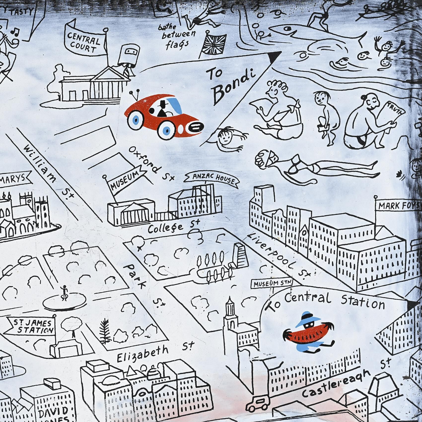 Enamelled coffee table by Bernard Hesling, Sydney, circa 1970