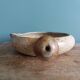 Caquelon signed Jean-Pierre Prud'homme in Puisaye stoneware