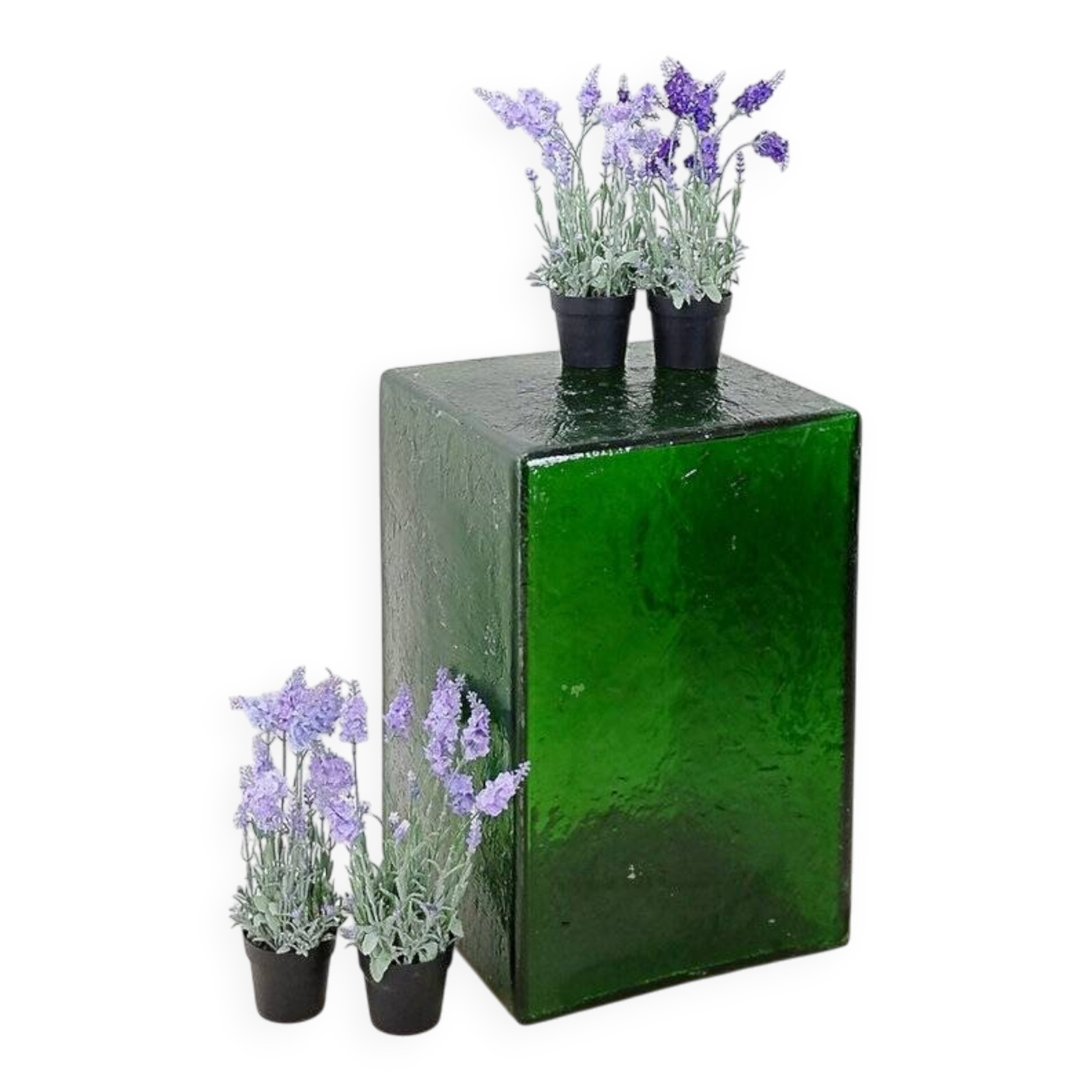 Translucent bottle green acrylic base