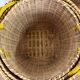 Set of 9 wicker trundle baskets