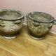 Pair of reconstituted stone planters
