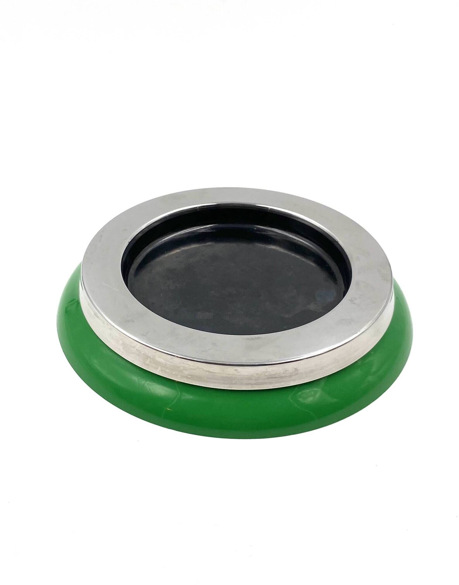 Sergio Asti, mod.4635 green ashtray / catchall, Kartell Italy 1967