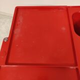 Red Boby storage trolley by Joe Colombo for Bieffeplast