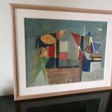 Abstract painting by Claude Allioti
