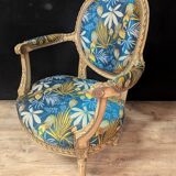 Pair of Louis XVI style armchairs