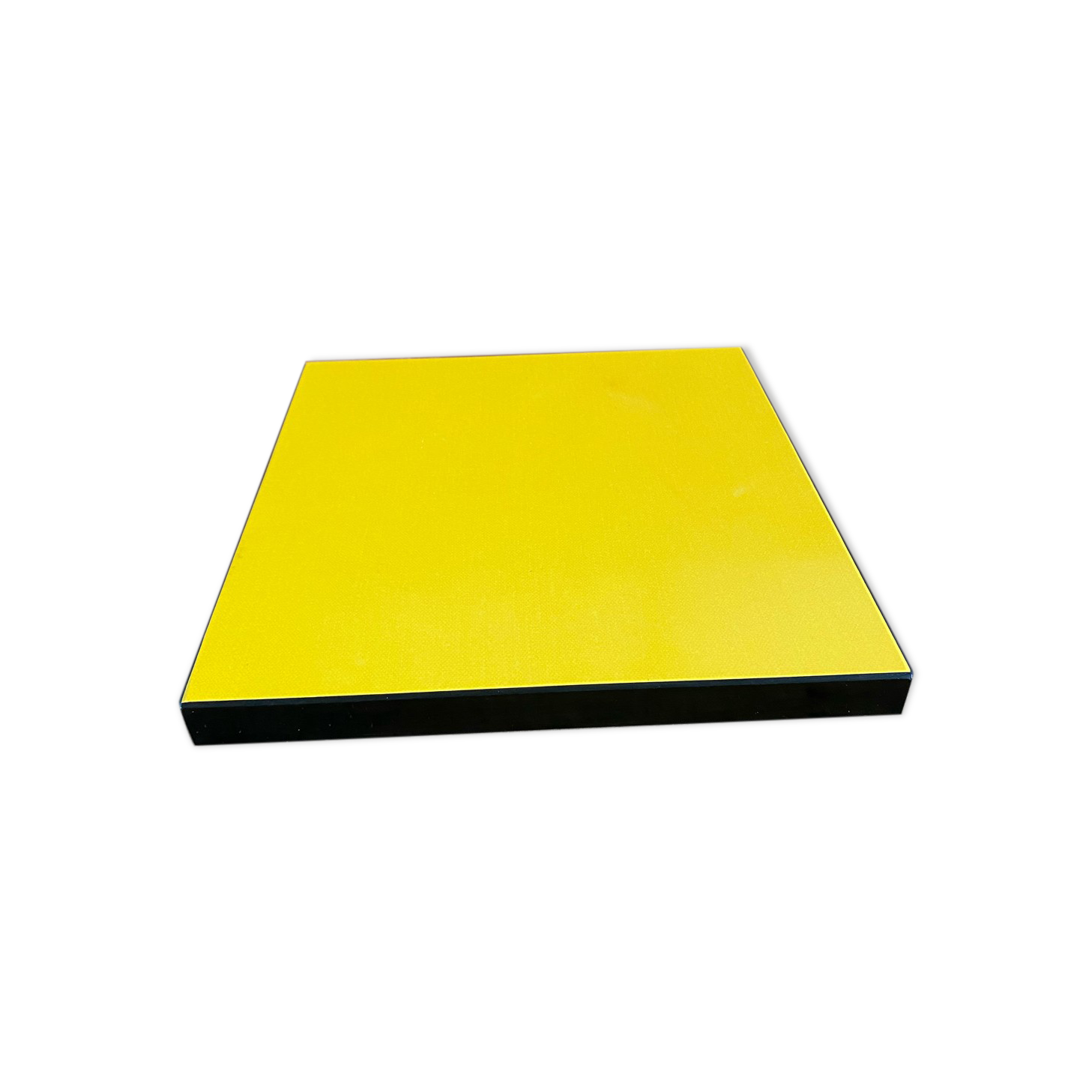 Dessous de plat en formica jaune vintage