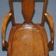 Victorian Howard & Son walnut office chair with stamp.