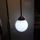 Art deco globe opaline hanging lamp