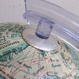 Globe terrestre vintage lumineux made in Italy 1970