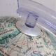 Bright vintage earth globe made in Italy 1970