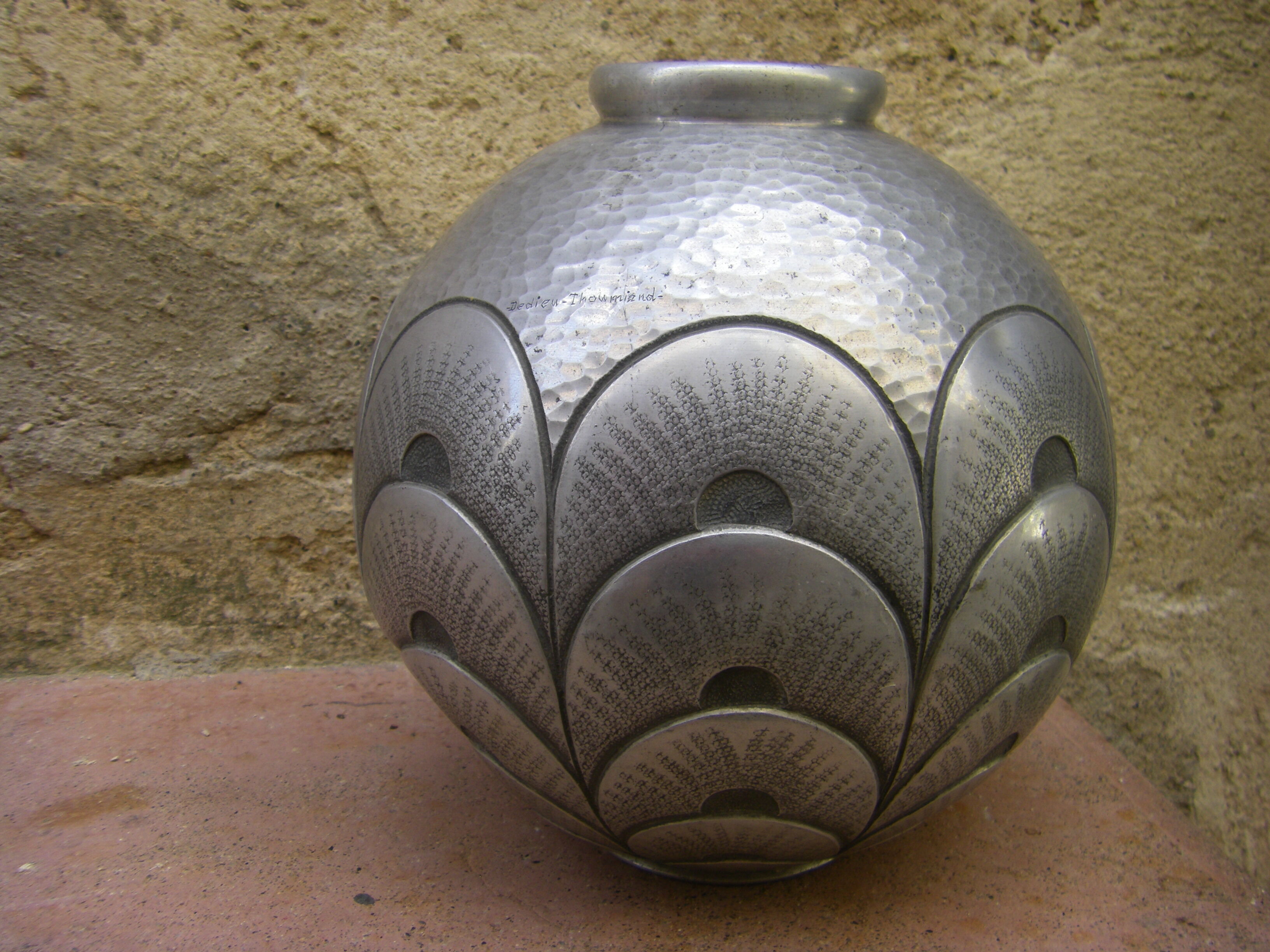 Art-deco vase dedieu thoumiand