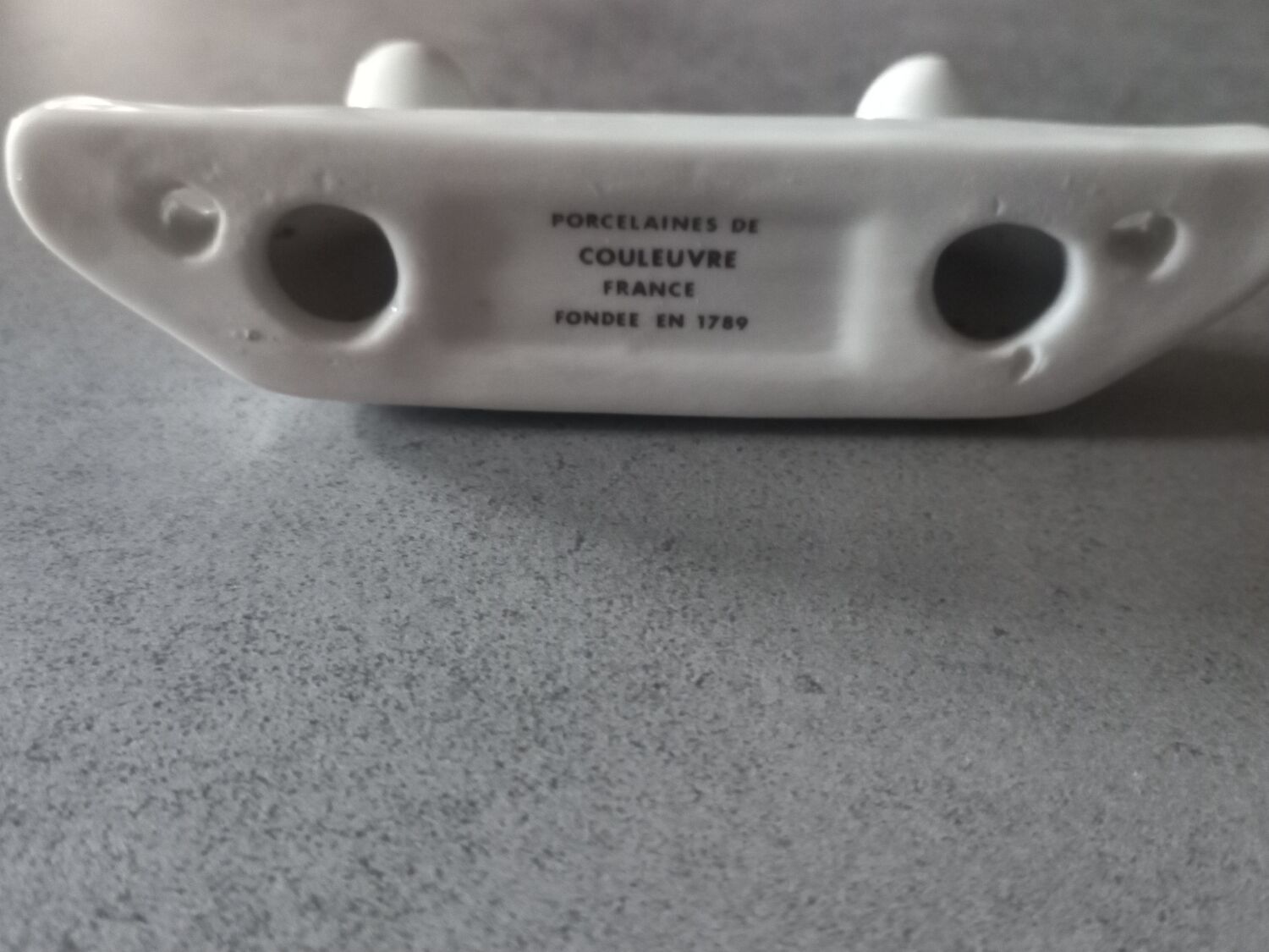 Hook two porcelain hooks