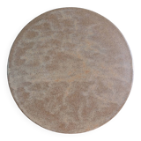 Round tray display for cake or cheese stoneware trivet