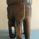 elephant stool plant holder vintage African art 50s