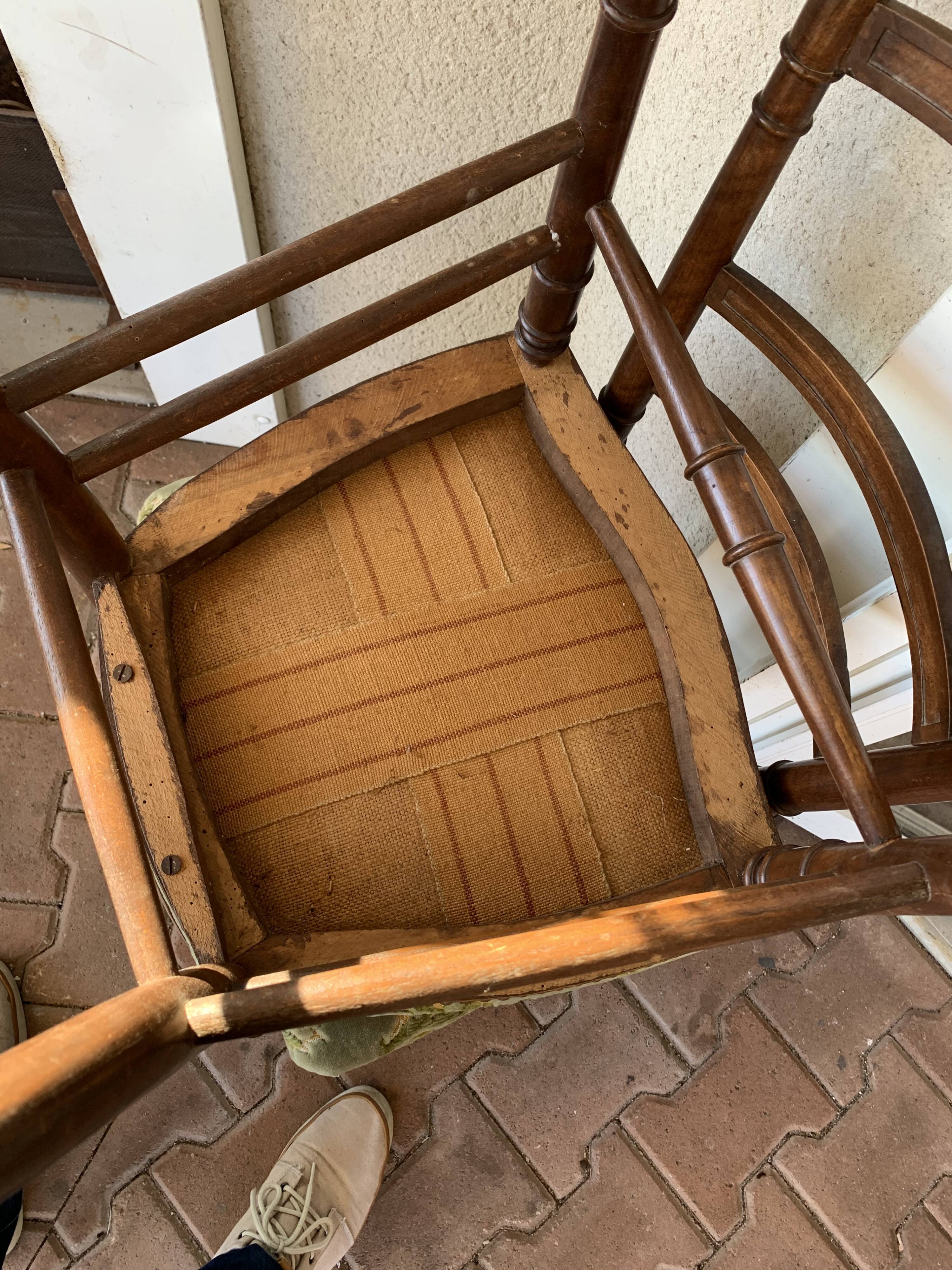 Paire de chaises de chambre