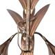 Pair of brass “leaf” wall lights, 1970s