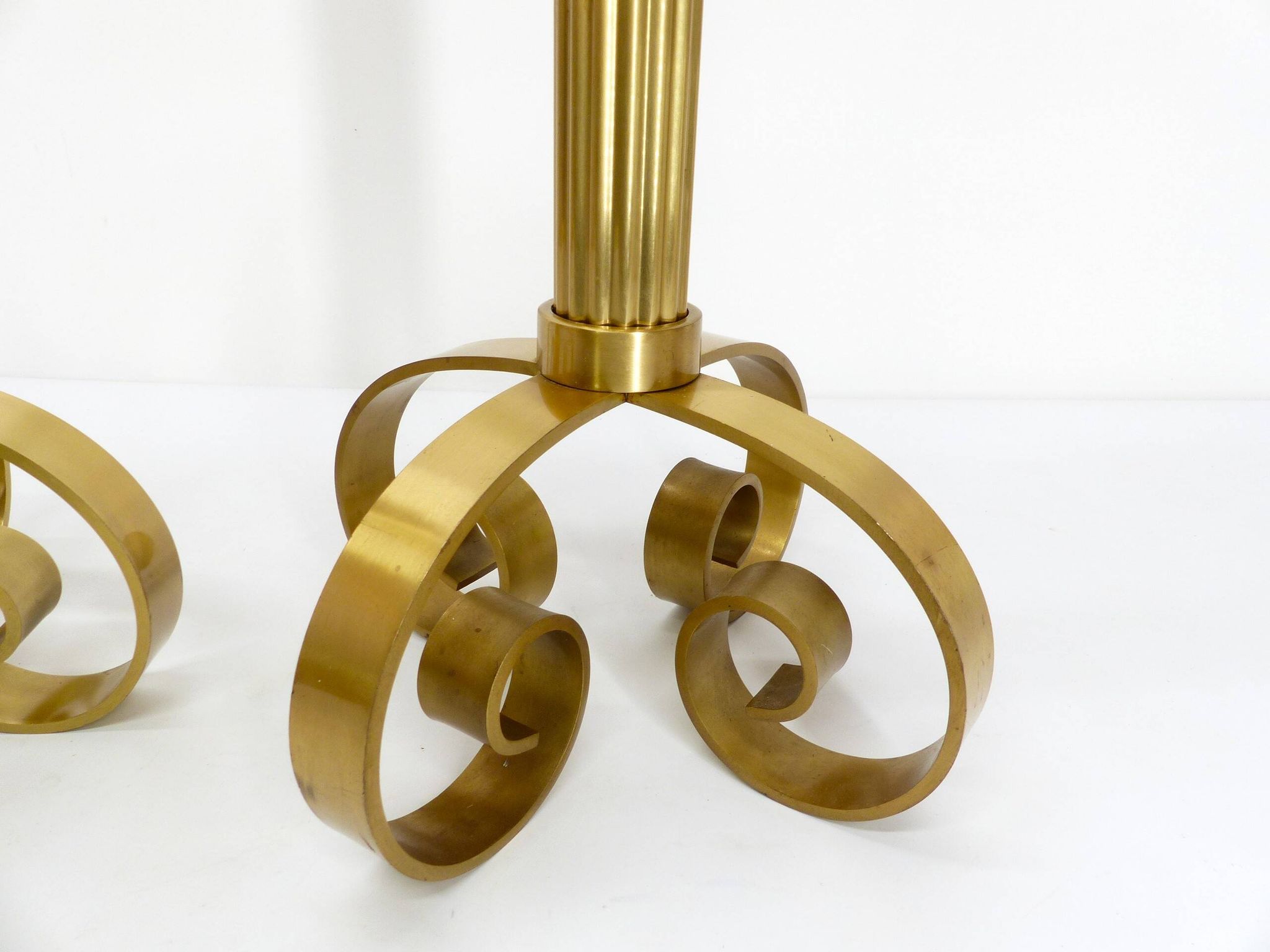Pair of Scandinavian brass candlesticks Ivar Ålenius Björk for Ystad Metall 1960