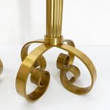 Pair of Scandinavian brass candlesticks Ivar Ålenius Björk for Ystad Metall 1960