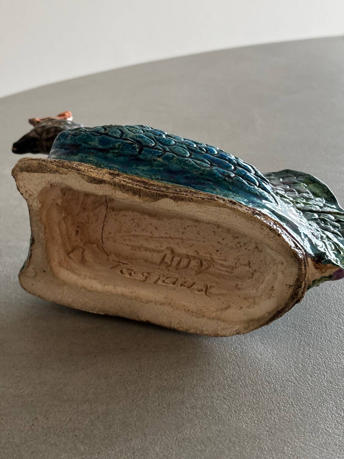 Decorative glazed ceramic sculpture – Tasiaux, Huy