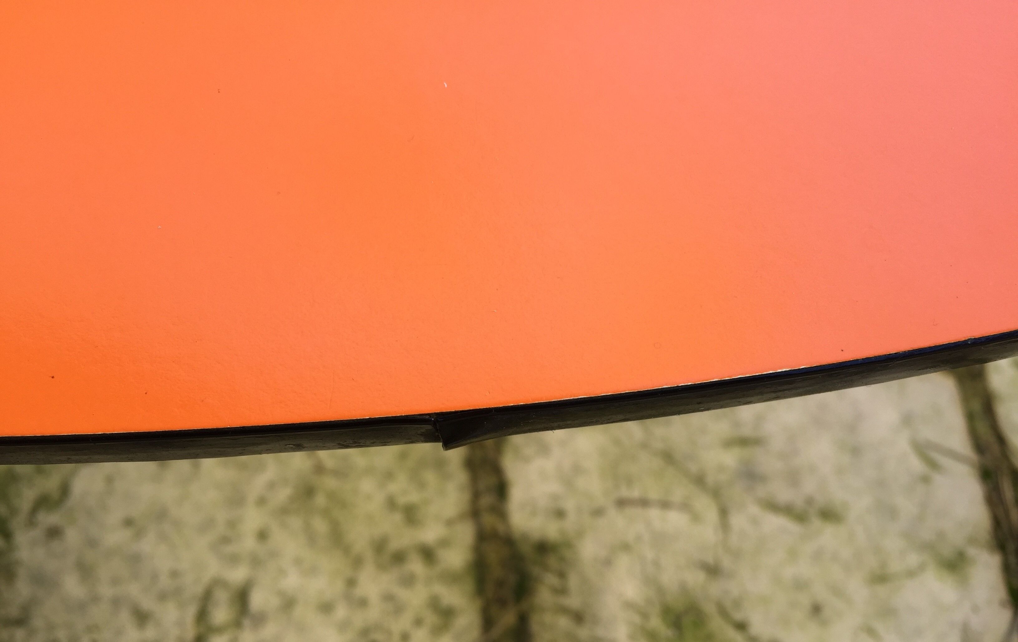 Set of 6 vintage orange formica chairs, 70s