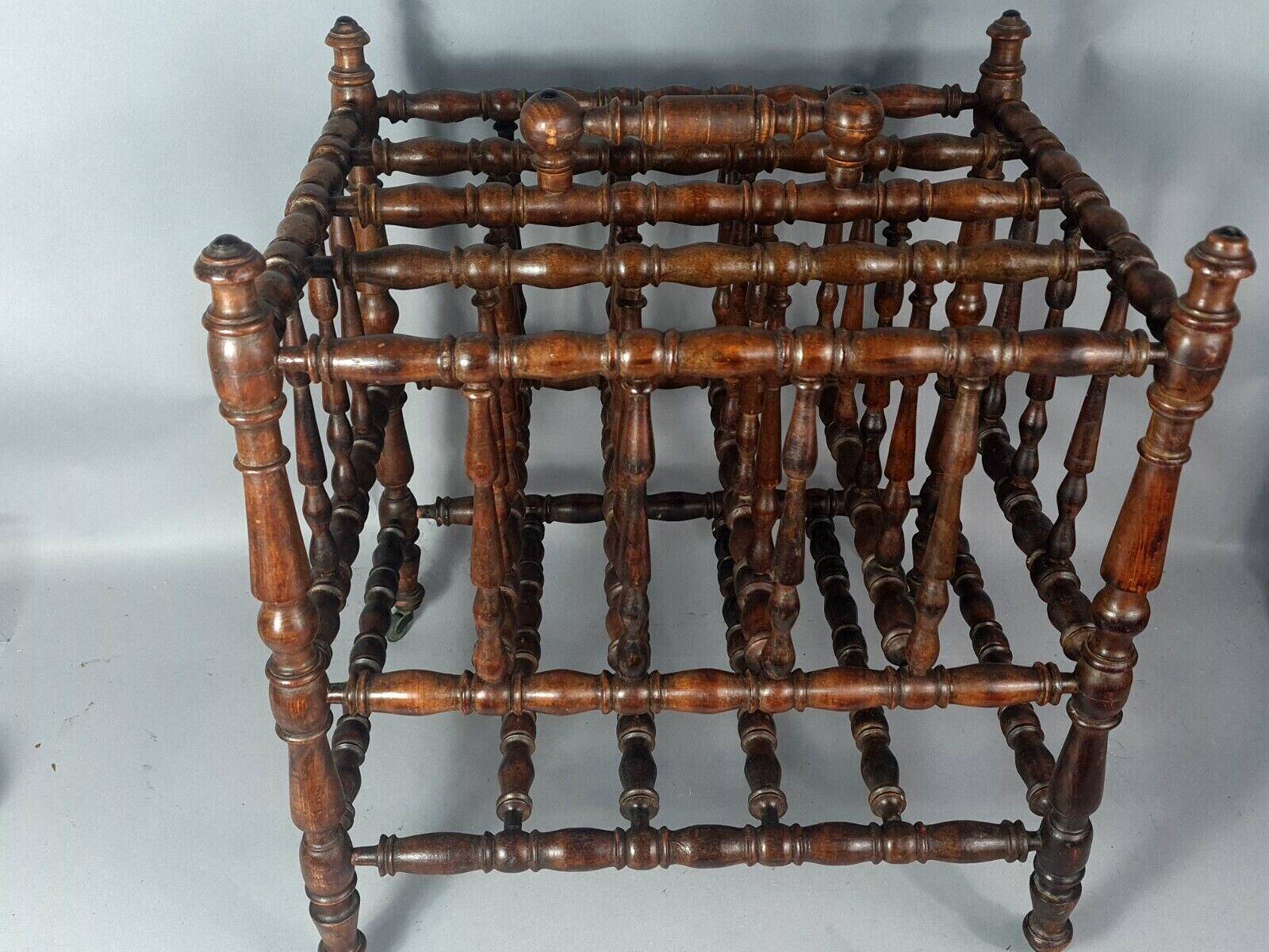 Napoleon III turned wood magazine or music sheet rack B848