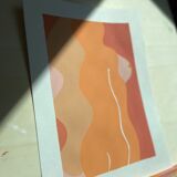 Mysterious, Extra fine acrylic on canvas grain paper 290g