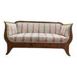 Bench - Charles X Bidermeier sofa in burl wood