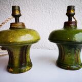 Pair of ceramic lamps